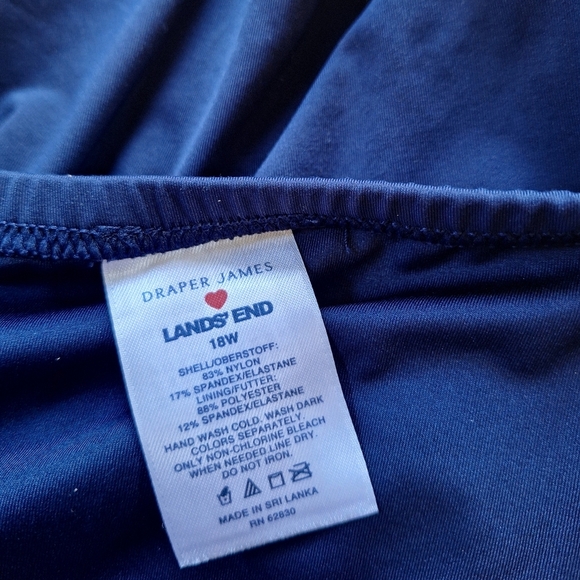 Draper James Lands End Floral Swim Bottoms Full Coverage Womens Size 18W - Picture 2 of 3